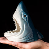 cute animal shark ashtray ceramic ash tray blue gray windproof decorative cool handmade