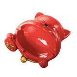 cute cat ashtray asian animal resin ash tray funny fancy red lucky fortune rich money