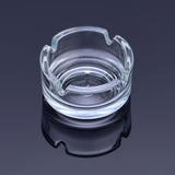 Glass Ashtray Minimalist Round Portable Transparent