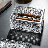 crystal glass ashtray cigarettes cigars storage outdoor ash tray cool unique