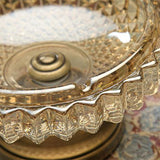 large vintage crystal glass ashtray with stand cool classy decorative ash tray heavy