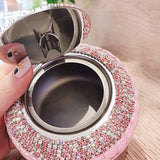 smokeless ashtray outdoor ash tray stainless steel metal glass gems