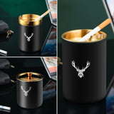 Metal Car Ashtray with Lid Stainless Steel