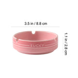 Lucky Ashtray Minimalist Colorful Minimalist Nordic Ash Tray Small Portable Ceramic Cool Cute pink