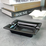 minimalist cigar ashtray black white ash tray ceramic