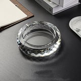 cool ashtray crystal glass smokeless ash tray round