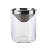 Borosilicate Glass Ashtray With Stainless Steel Funnel/Cover