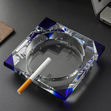 outdoor ashtray crystal glass ash tray heavy classy luxury blue
