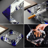outdoor ashtray crystal glass ash tray heavy classy luxury