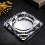 outdoor ashtray crystal glass classy cool heavy ash tray silver
