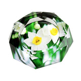outdoor crystal glass ashtray classy heavy large cute cool ash tray daffodils