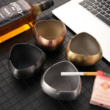 outdoor ashtray metal ash tray stainless steel cute cool heart shape windproof modern dark