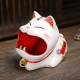 outdoor ashtray windproof ash tray japanese fortune cat maneki neko lucky