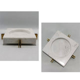outdoor ashtray marble ash tray large heavy metal stand white