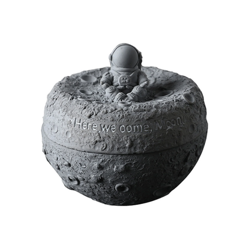 outdoor ashtray with lid cement ash tray moon astronaut smokeless nasa