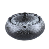 outdoor smokeless ashtray with lid ceramic ash tray japanese retro large