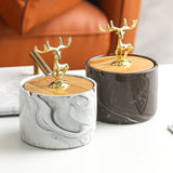 outdoor ashtray with lid ceramic ash tray smokeless cool cute gold elk marble pattern