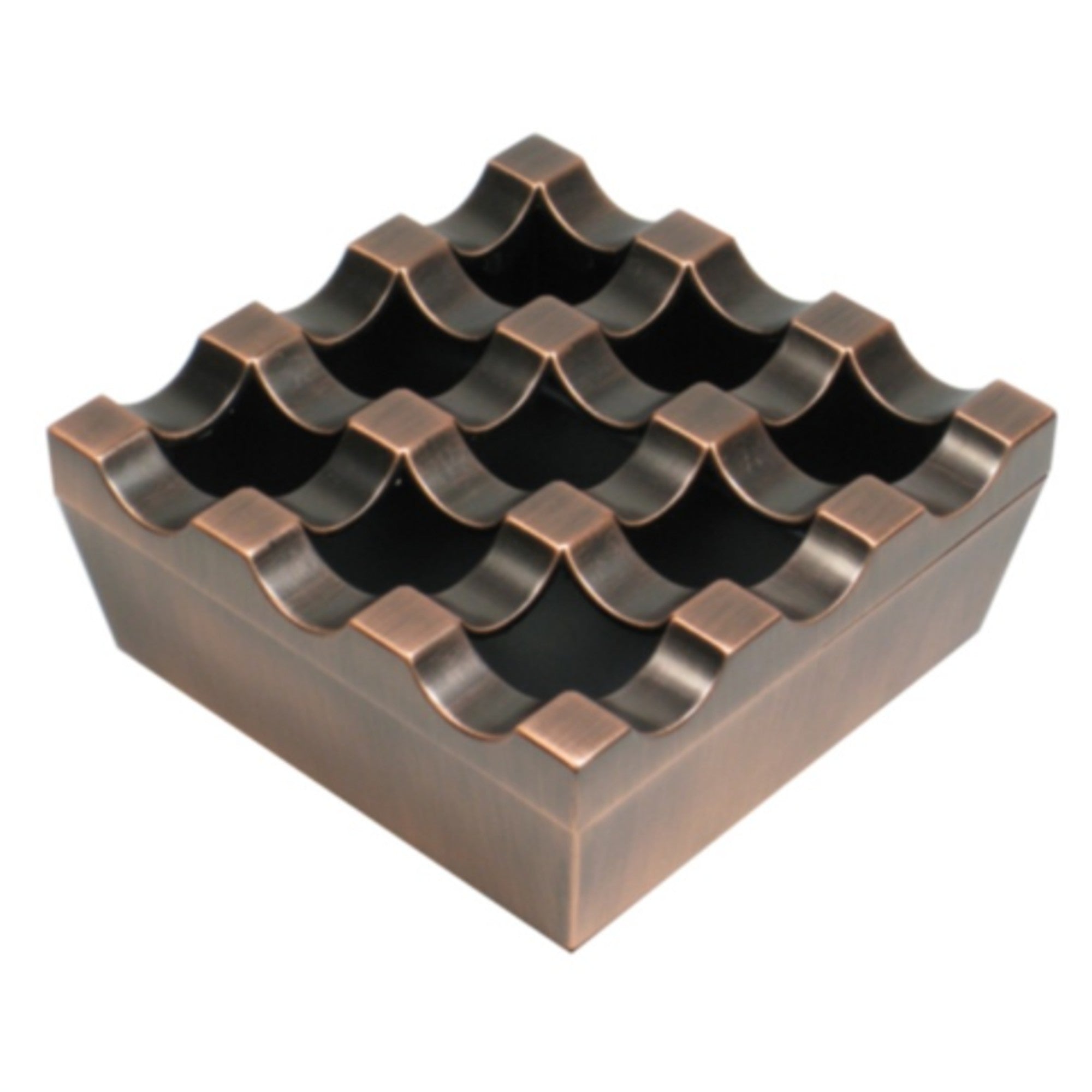 Outdoor Grid Ashtray with Lid 9 holes Metal Square – Ashtray Planet