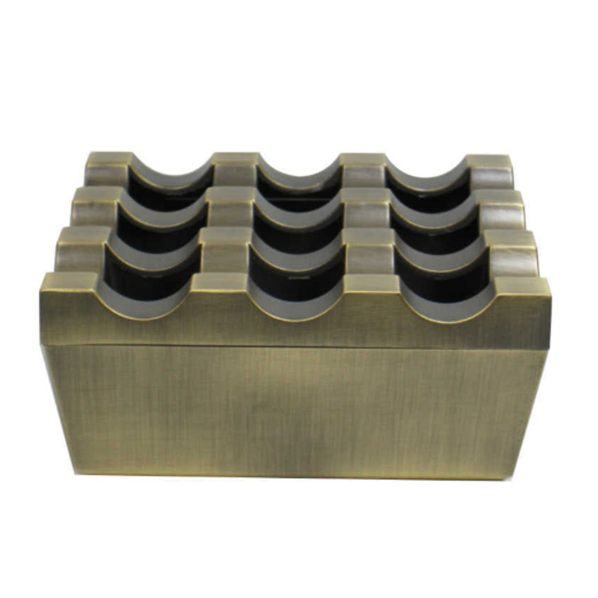 Outdoor Grid Ashtray with Lid 9 holes Metal Square – Ashtray Planet