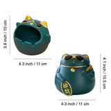 outdoor ashtray with lid cute cat ash tray ceramic windproof smokeless