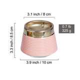 outdoor ashtray with lid cute cool metal ceramic ash tray nordic windproof lidded covered smokeless home decoration handmade portable pink