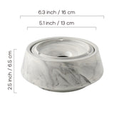 Nordic Marble Ashtray with Lid 6.3 (can use for plants too)