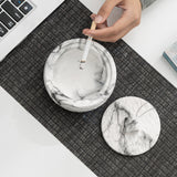 outdoor ashtray with lid marble pattern ceramic ash tray smokeless