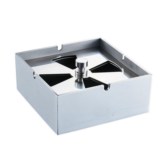outdoor ashtray with lid metal ash tray square stainless steel smokeless
