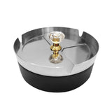 outdoor ashtray with lid metal ash tray stainless steel smokeless black silver