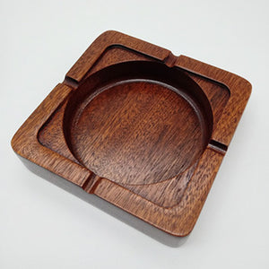 outdoor ashtray wooden ash tray solid ebony wood rustic natural
