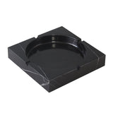 marble ashtray square cool outdoor ash tray black gray white heavy indoor heavy large stone ceramic