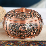 outdoor vintage ashtray with lid metal ash tray zinc alloy smokeless