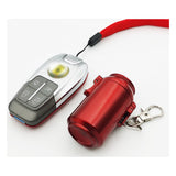 Pocket Ashtray Metal Zinc Alloy Portable Can Bin Red