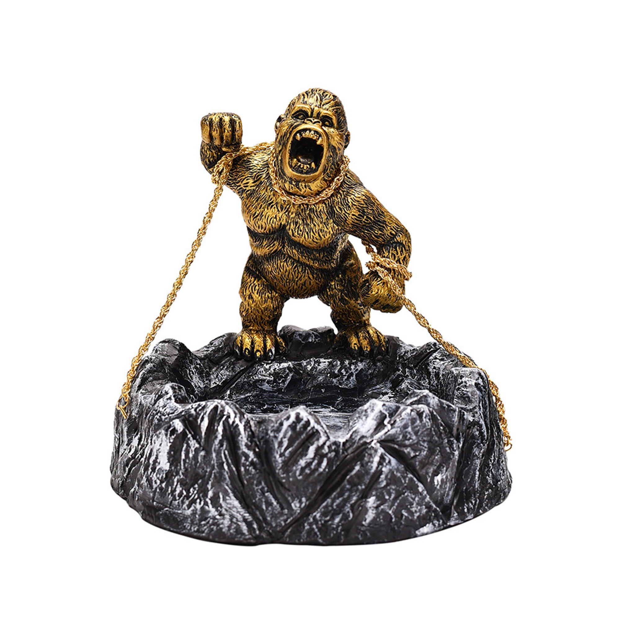 Gorilla King Kong Resin Ashtray – Unique Decorative Cigar & Weed Ashtray For Home