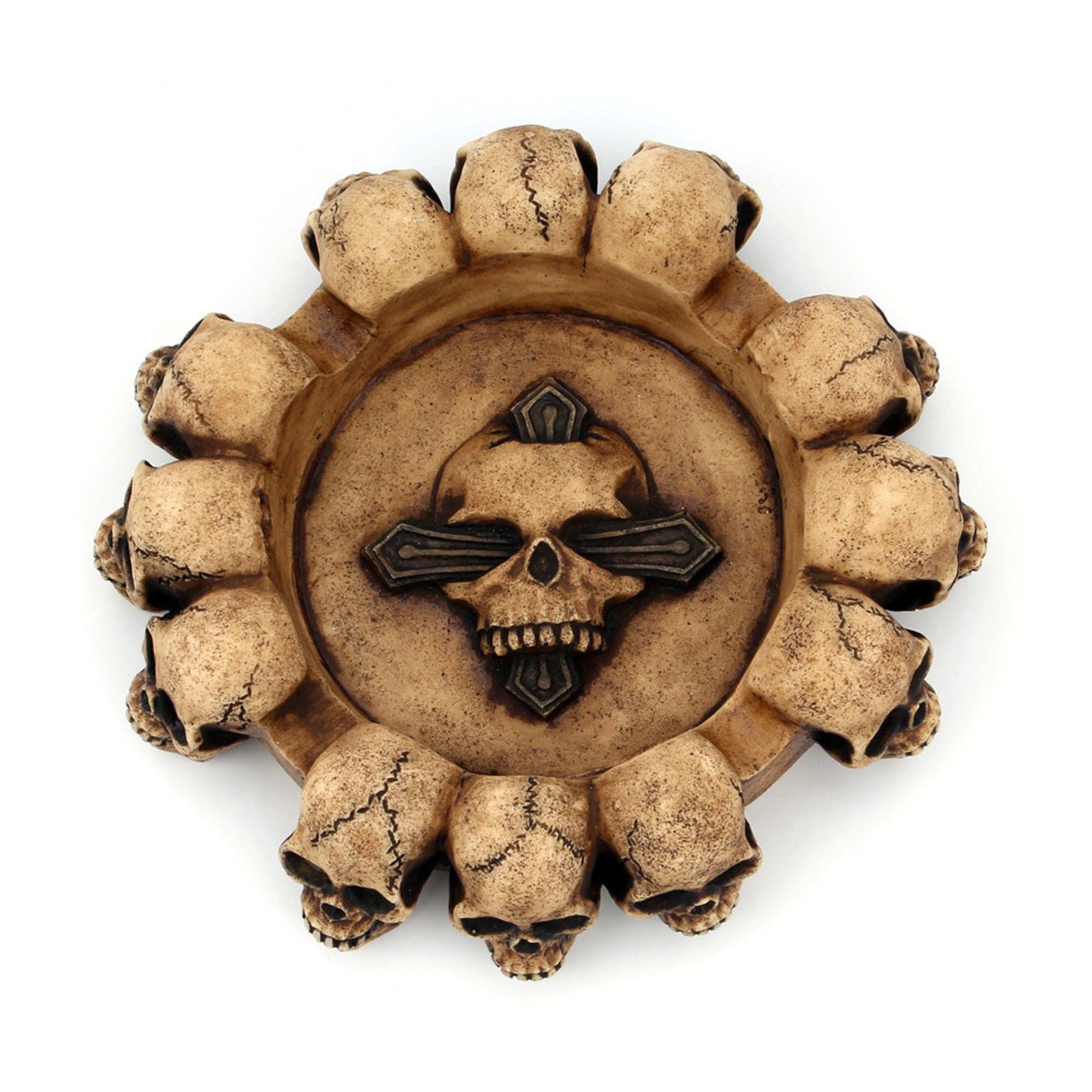 Skulls Ashtray Gothic Style Resin – Ashtray Planet