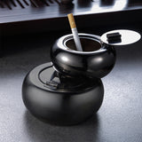 smokeless ashtray outdoor ash tray stainless steel metal car cool