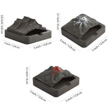 smokeless ashtray outdoor ash tray with lid black cement