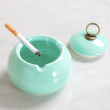 smokeless ashtray outdoor ash tray with lid cute ceramic