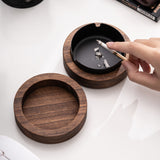 smokeless outdoor ashtray with lid ash tray wooden wood