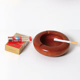 wooden ashtray round minimalist wood ash tray