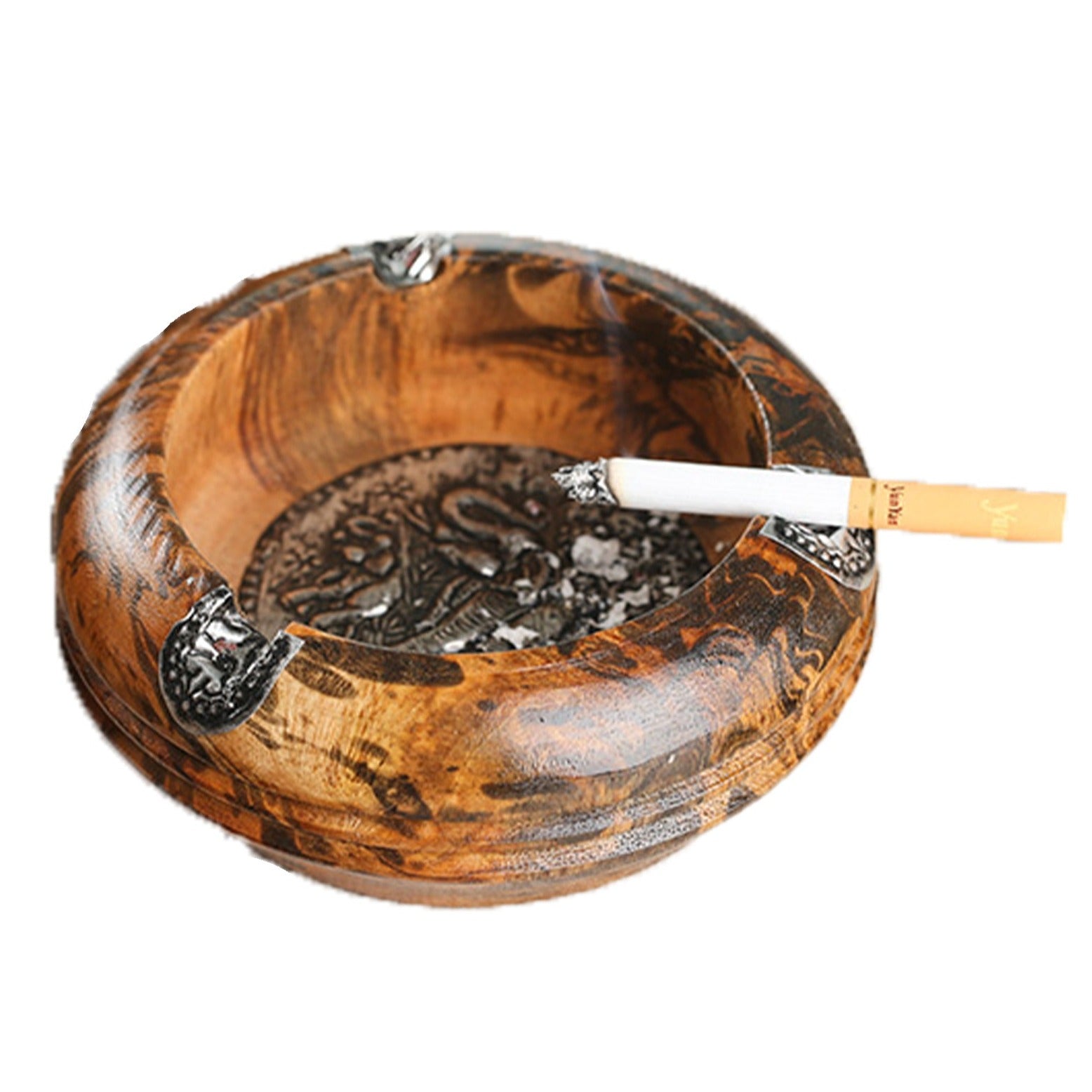 Glass Ashtray, 1 Round Glass Ash Tray, Ash Trays for Smoking for Home,  Ashtray for Cigarette Stylish, Ashtray for Home, Car Ashtray 12 cm